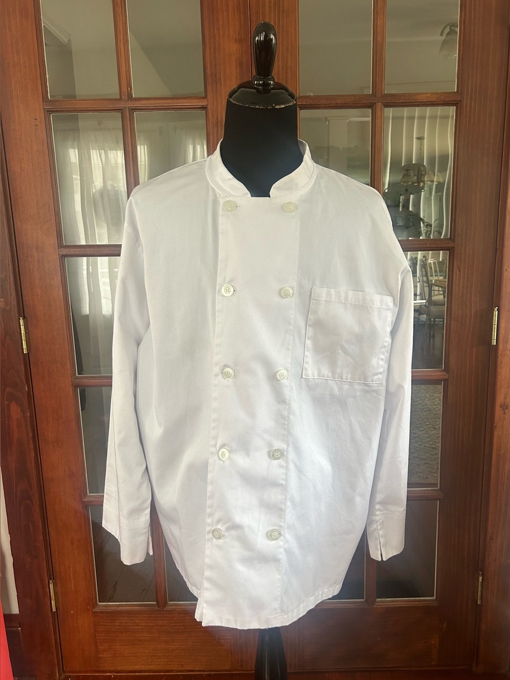 Chef Designs White Chef Jacket Coat Restaurant Uniform Size XL Unisex